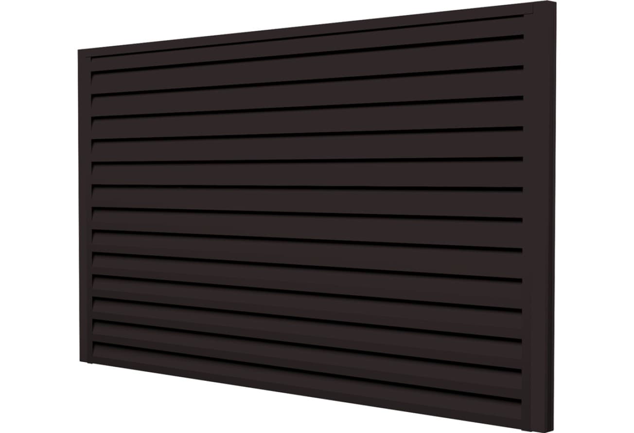 Ламель забора жалюзи Токио Grand Line 0,45 Drap ТХ RAL 9005 черный
