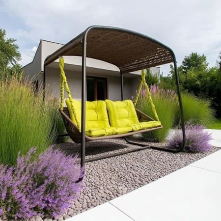 Плетеный подвесной диван Sky Bed Lite 155 х 185 х 195 см фото