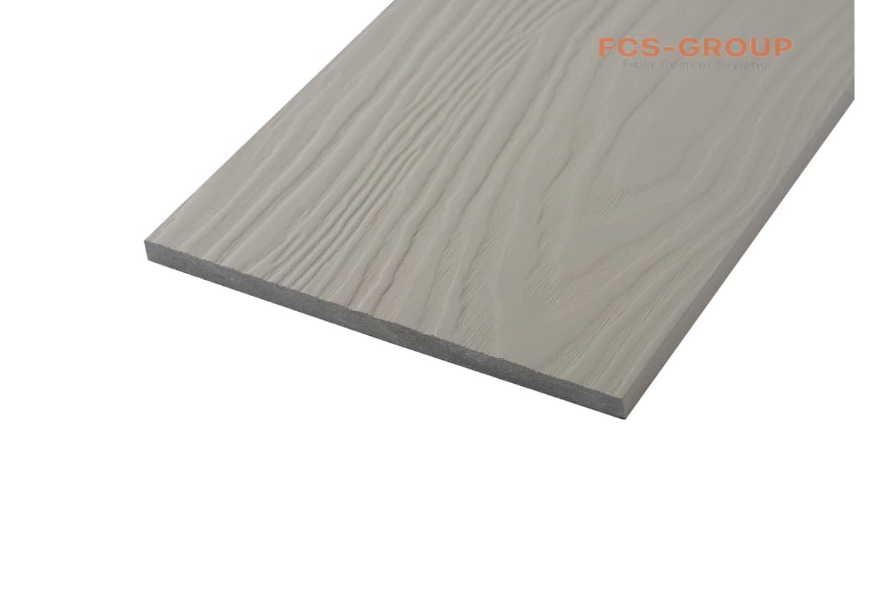 Фиброцементный сайдинг 190х8мм FCSPRO Wood F52 жемчужный минерал (3м)