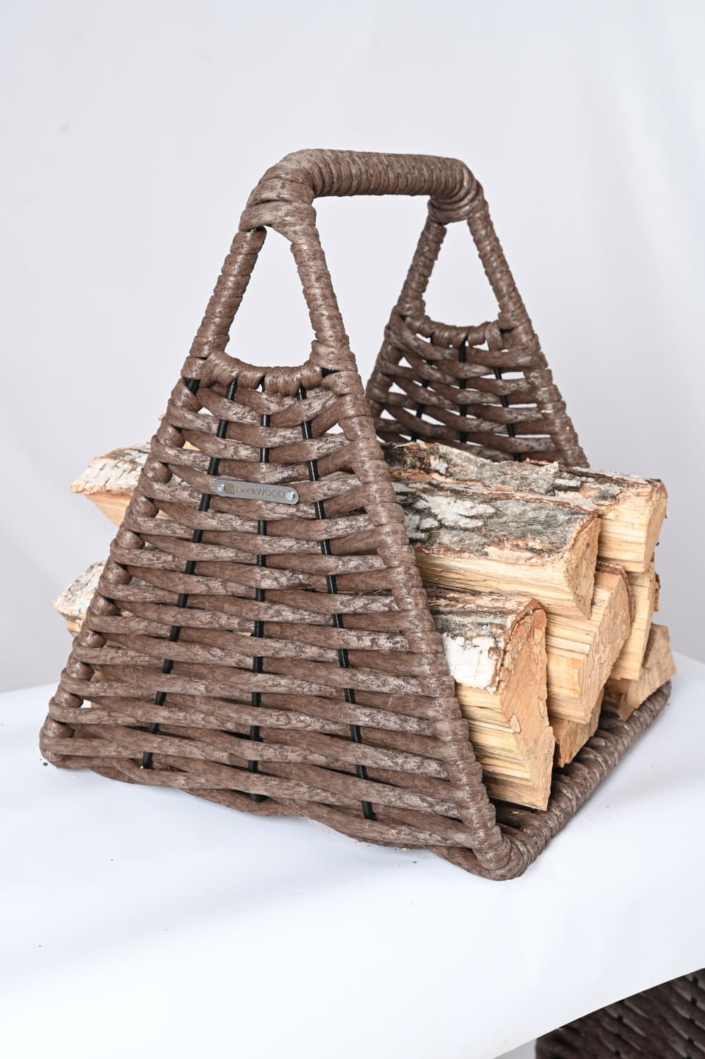Корзина-дровница DeckWOOD треугольная 41 х 41 х 48 см фото