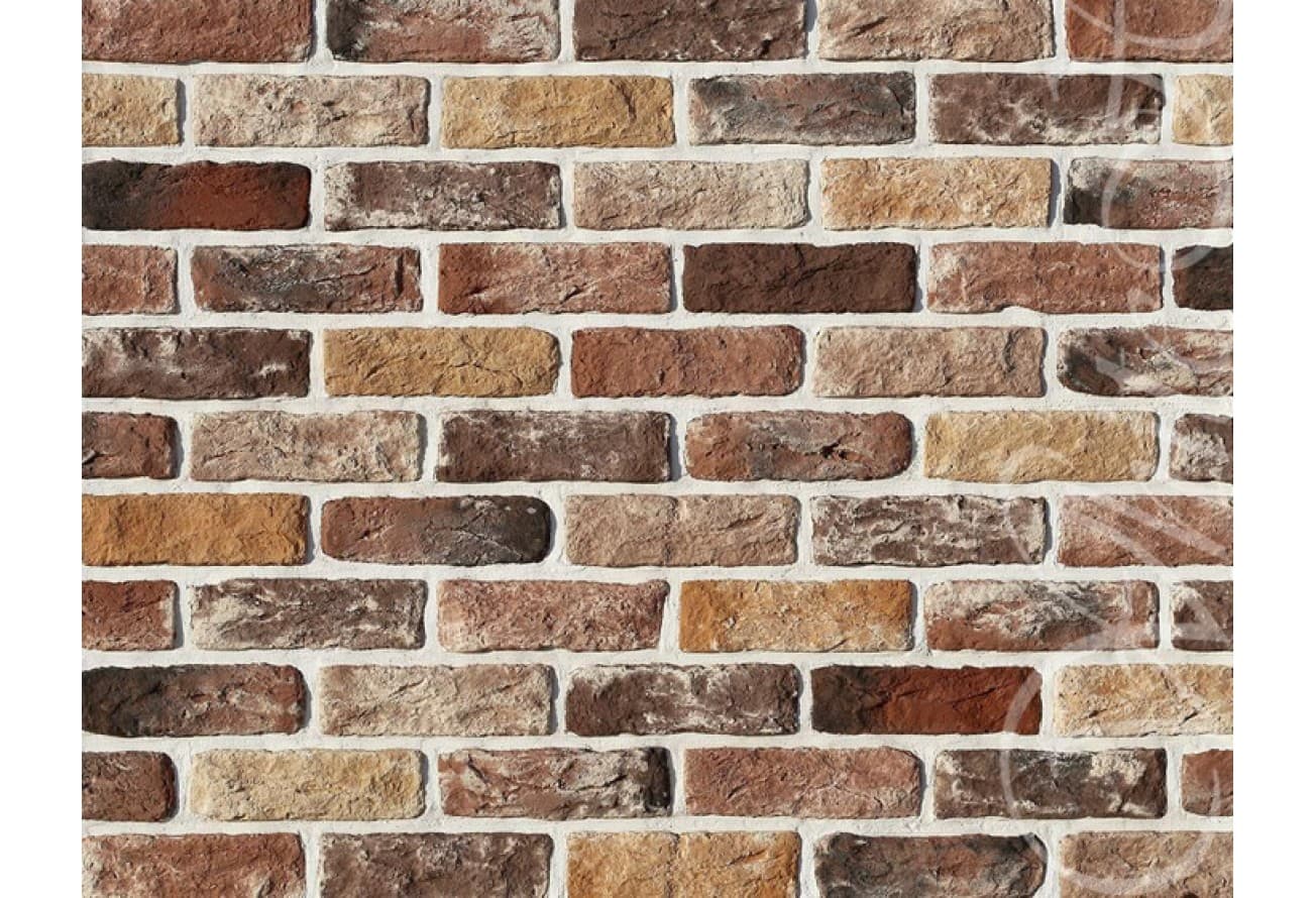 Рядовая плитка White Hills Design Брюгге брик 318-90 с расшивкой 1,2 см