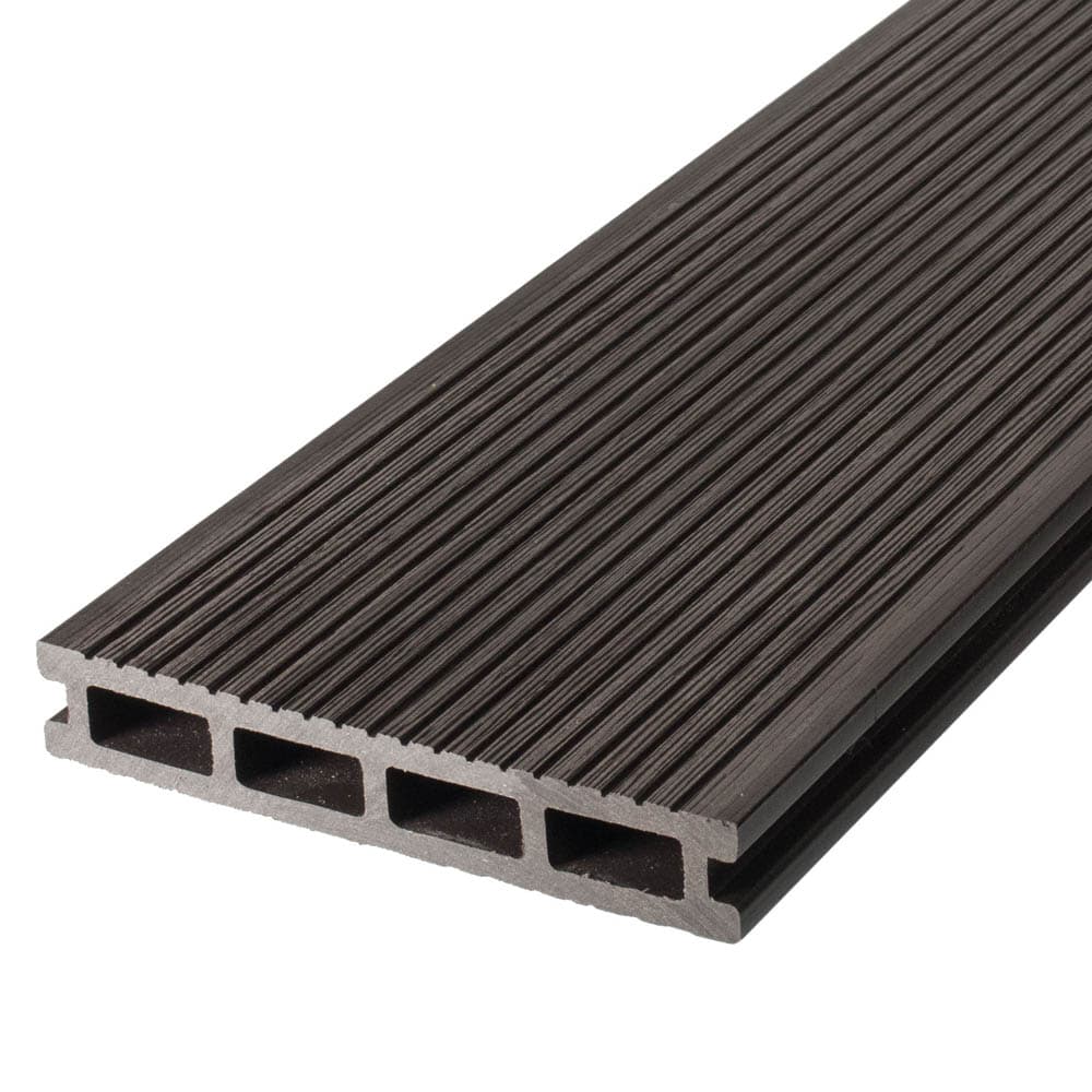 Террасная доска двухсторонняя венге TalverWood 3D 150*25мм  (4м) вельвет, м.пог
