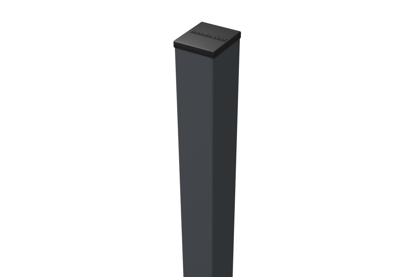 Столб 62х55х1,4х2500 RAL 7024 5 отверстий (1,53/1,73/2,03)