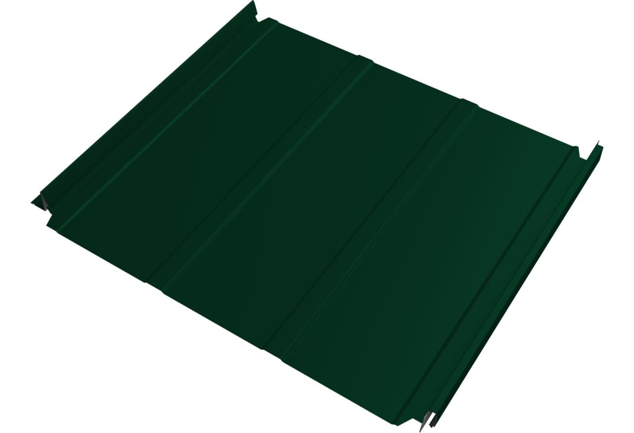 Кликфальц Double Pro Line Grand Line 0,45 Drap ТХ с пленкой на замках RAL 6005 зеленый мох