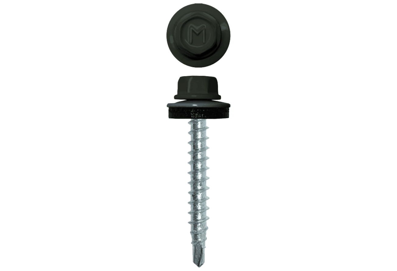Саморез кровельный Daxmer 4,8х35 RAL 6020 (250) сверло №1