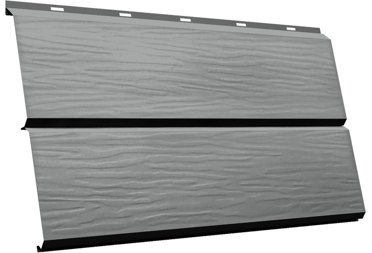 ЭкоБрус 3D Grand Line 0,45 ПЭ с пленкой RAL 9006 бело-алюминиевый