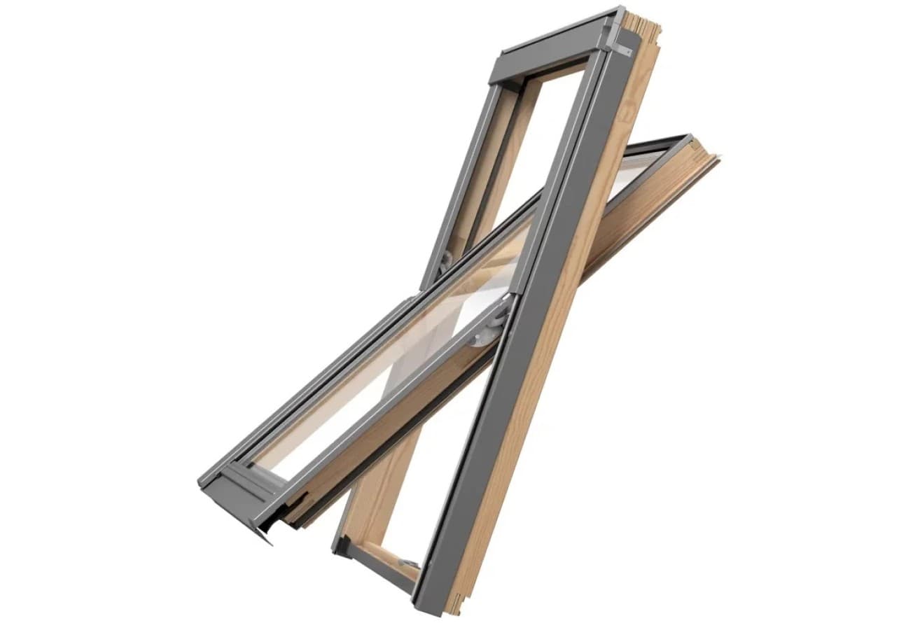 Окно мансардное RoofLITE+ DPY B900 55х78 (однокамерное, ручка снизу)