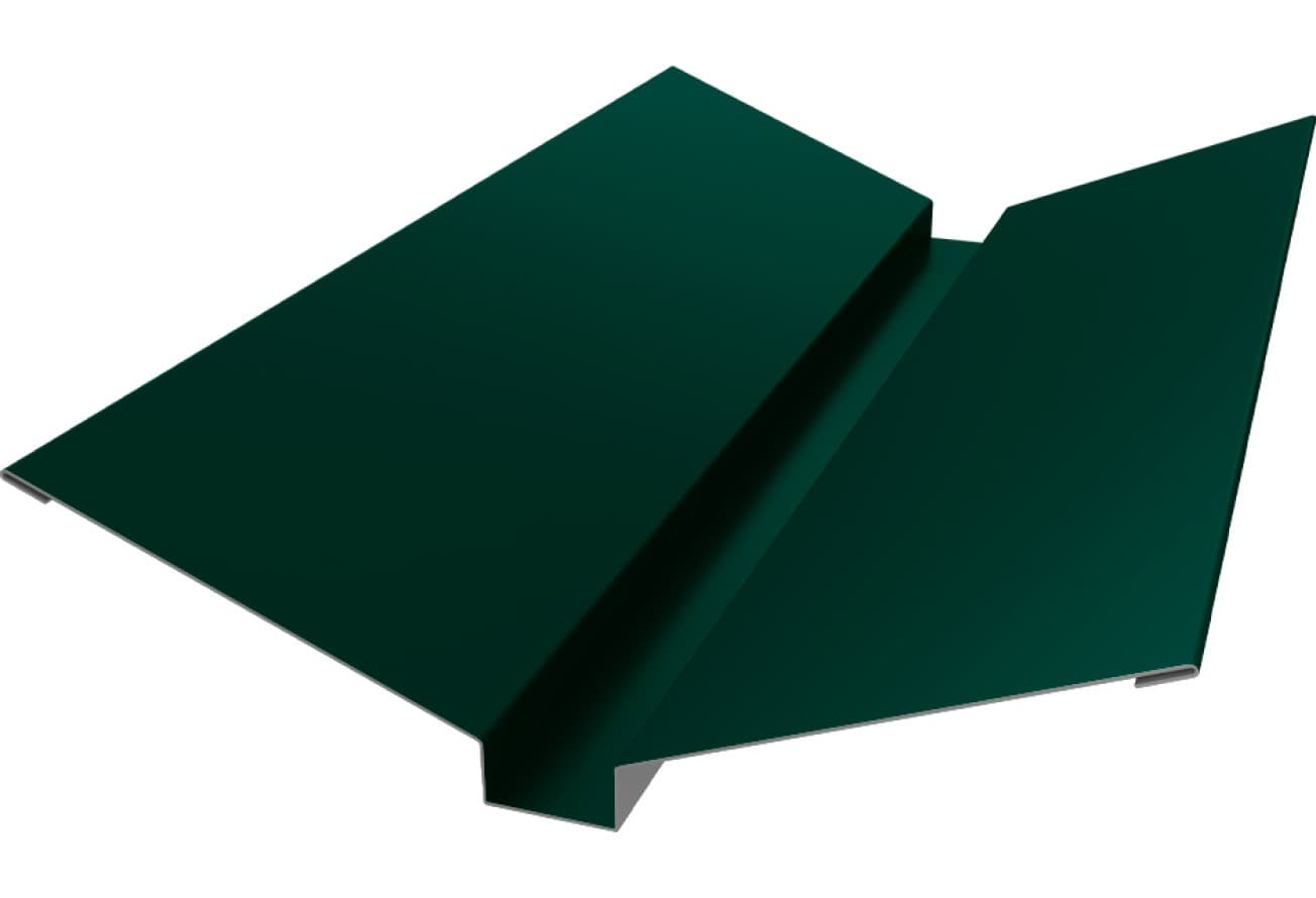 Планка ендовы верхней 115х30х115 Grand Line 0,45 Drap RAL 6005 зеленый мох (2м)