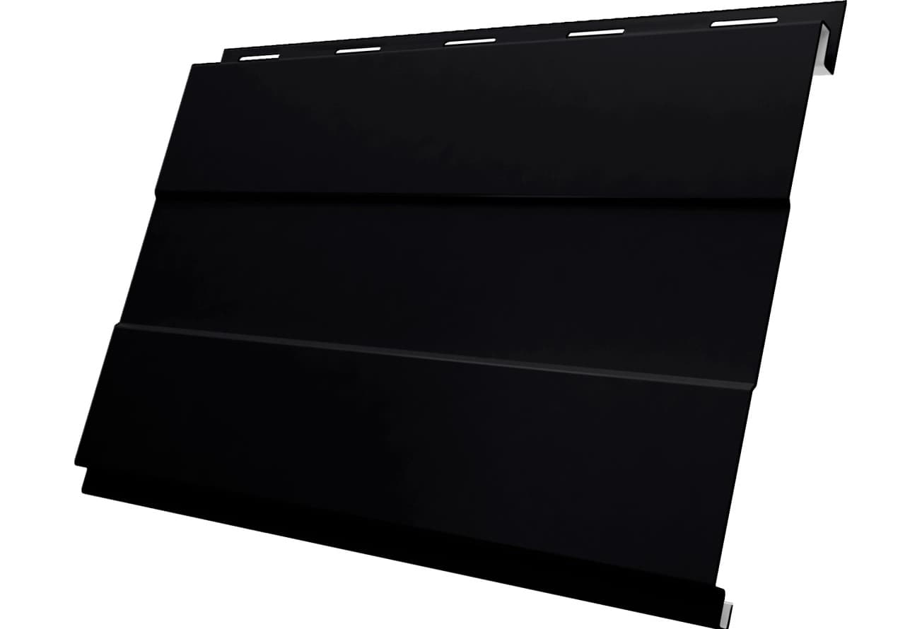 Вертикаль проф Grand Line 0,45 Drap СТ с пленкой RAL 9005 черный