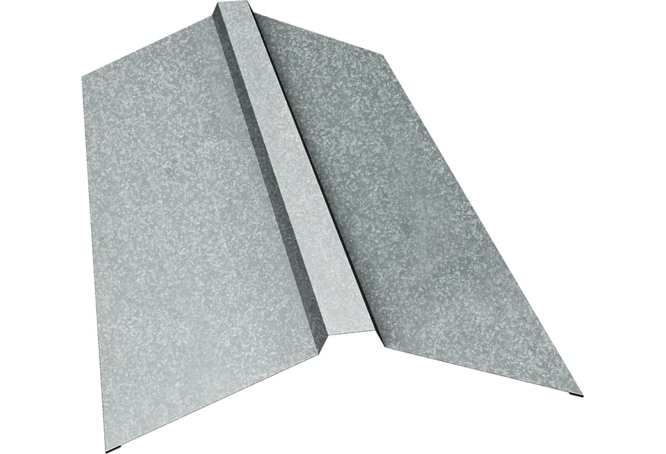 Планка конька прямоугольного 150х30х150 Grand Line 0,5 Zn (2м)