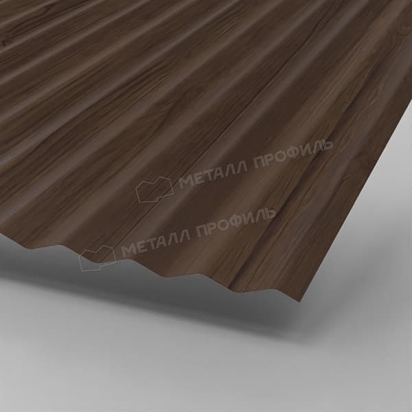 Профлист МЕТАЛЛ ПРОФИЛЬ МП-18x1100-A (ECOSTEEL_MA-01-МореныйДуб-0,5)