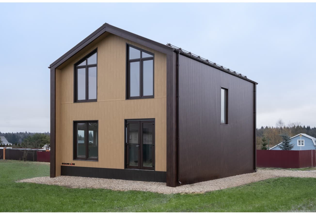 Вертикаль классик Grand Line 0,45 Принт Элит с пленкой Кофейное дерево TwinColor