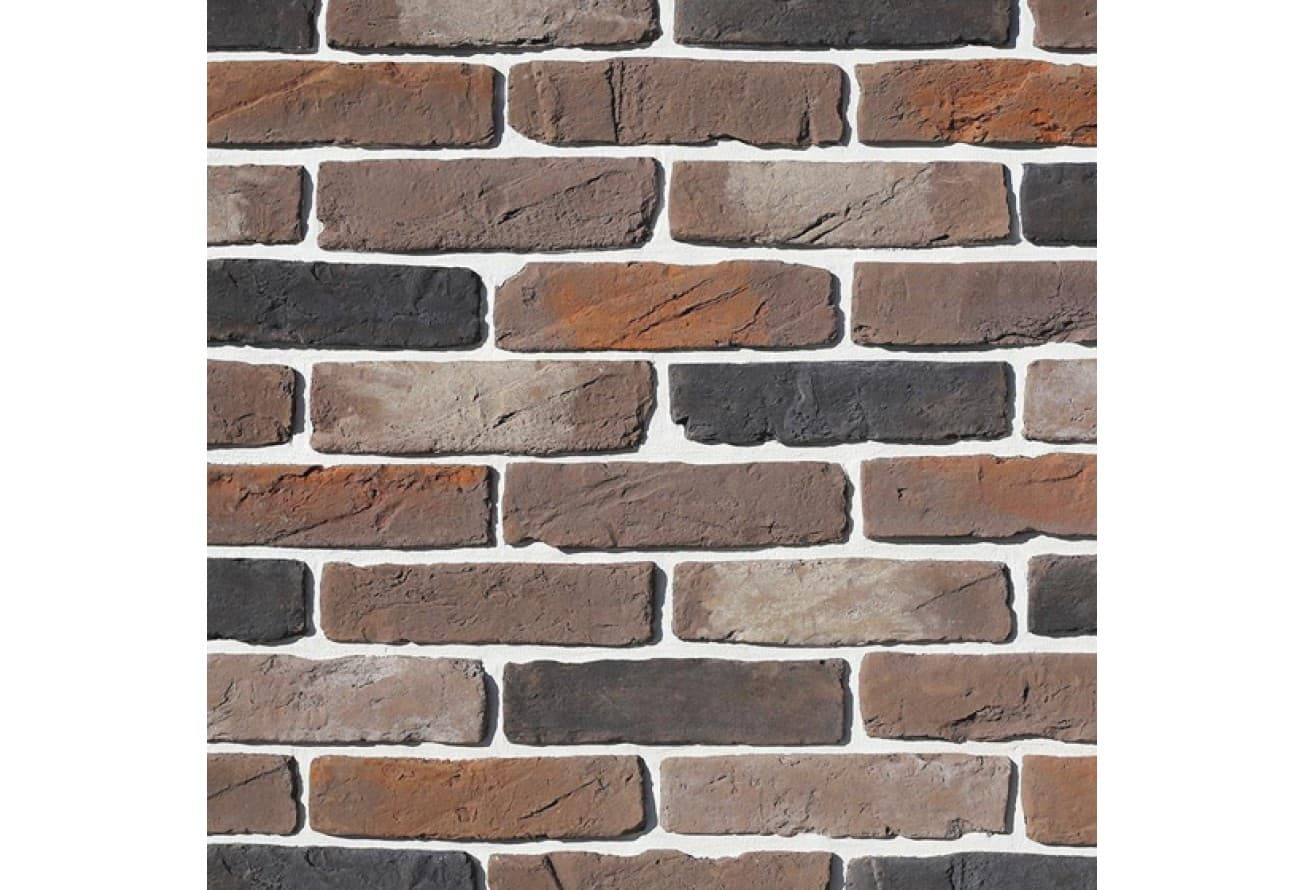 Рядовая плитка White Hills Design Тироль брик, тычок 394-61 с расшивкой 1,2 см