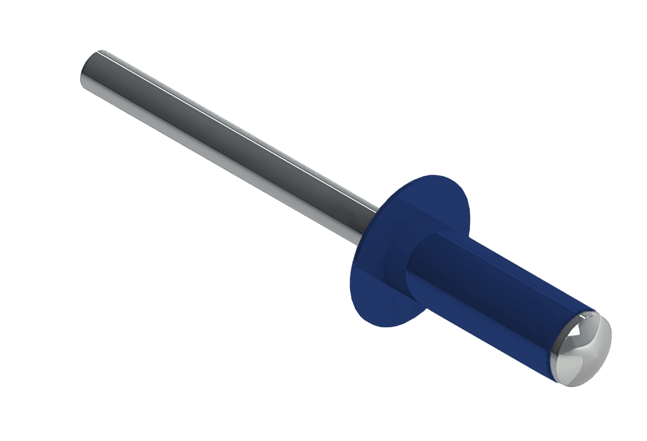 Заклёпка вытяжная Daxmer 3,2х8 RAL 5002 (20х1000шт) ал/ст