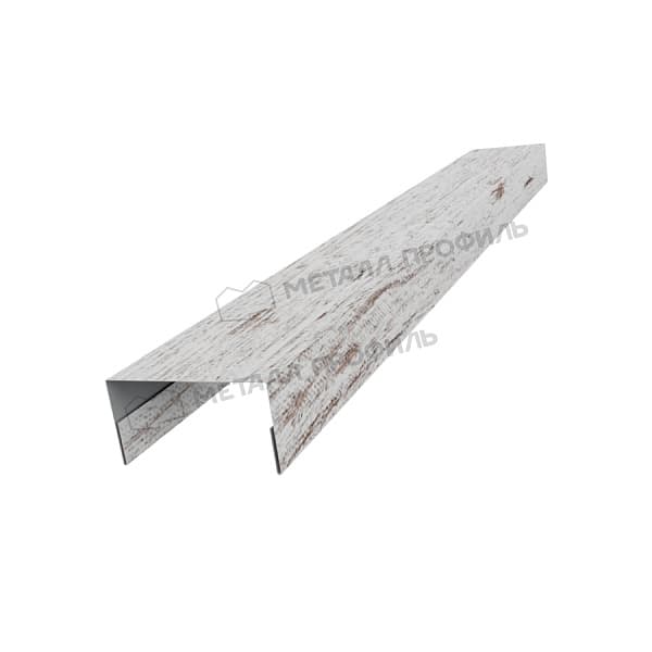 Планка крышки забора 60мм 35х65 х 2500 (ECOSTEEL_MA-01-Беленый Дуб-0.5)