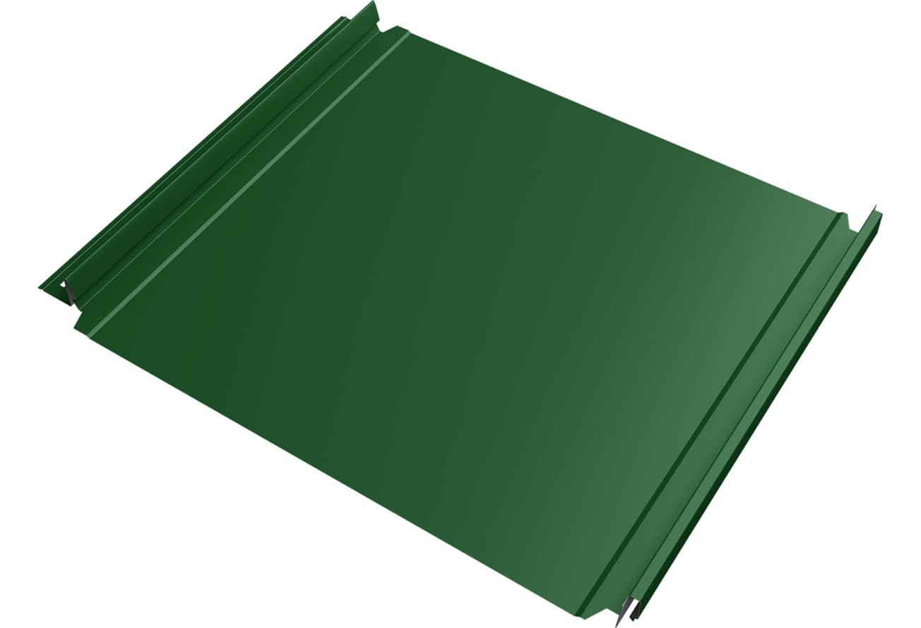 Кликфальц Double Pro Grand Line 0,45 ПЭ с пленкой на замках RAL 6002 лиственно-зеленый
