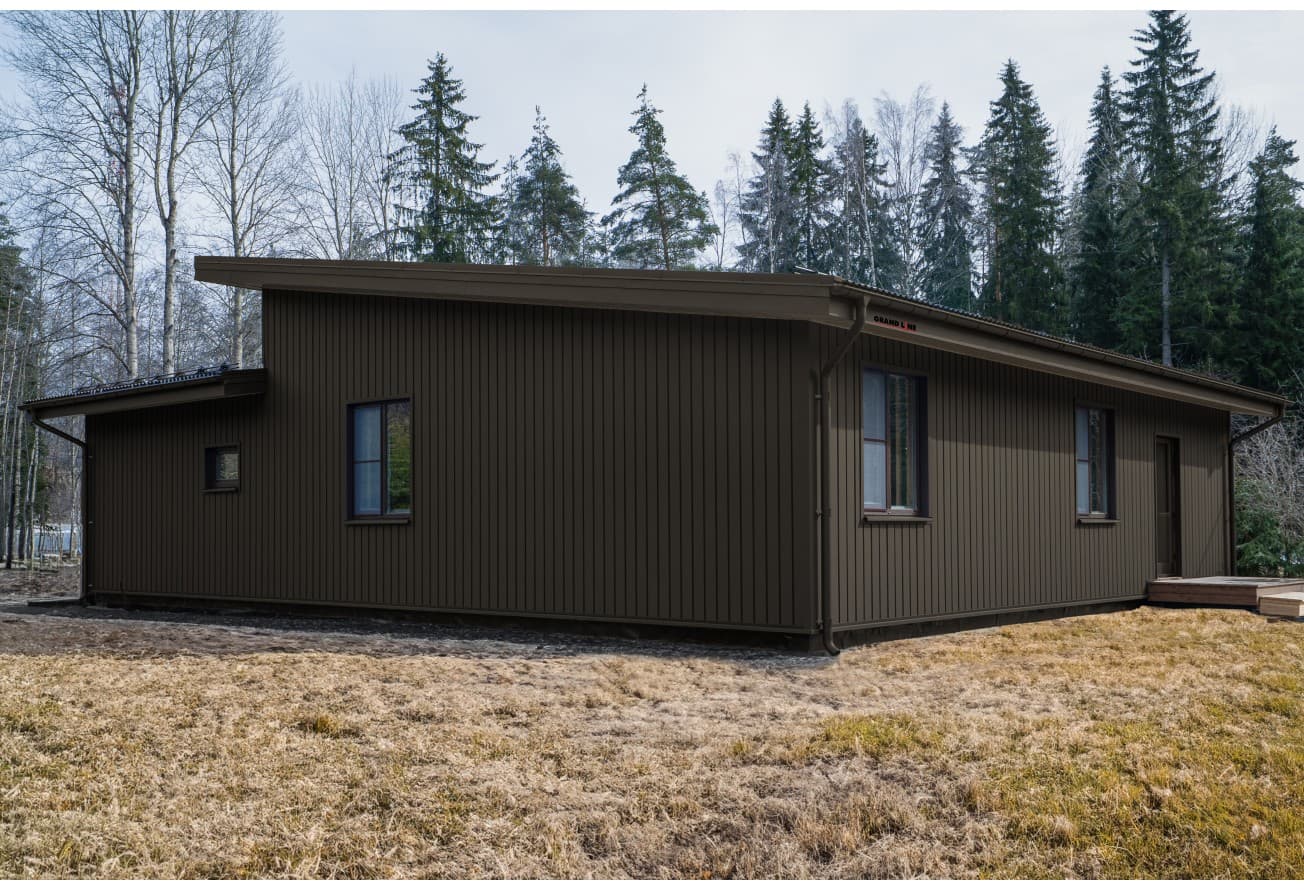 Квадро Брус 3D в01 Grand Line 0,45 Drap ТХ с пленкой RR 32 темно-коричневый