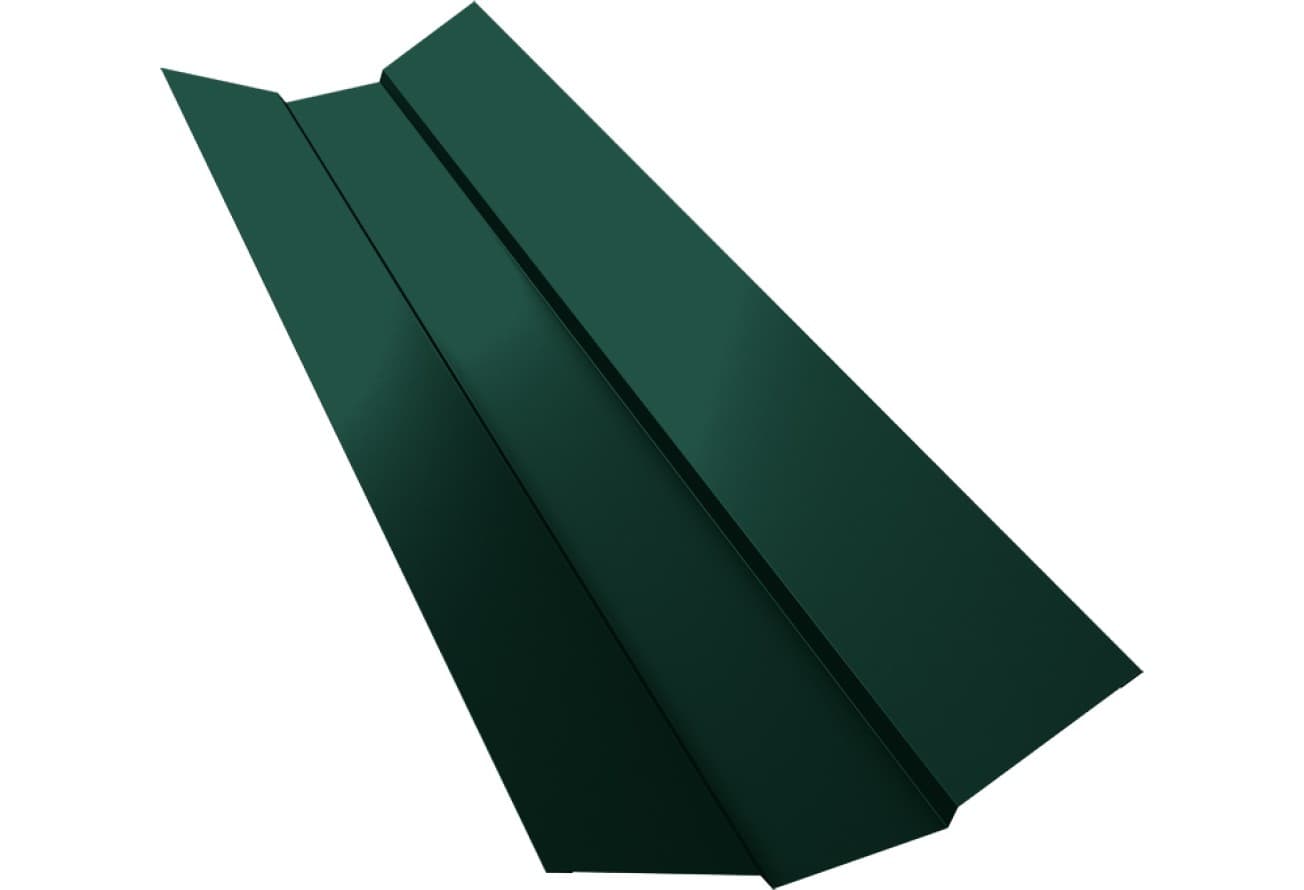Планка ендовы верхней 95х80х95 Grand Line 0,45 Drap RAL 6005 зеленый мох (3м)