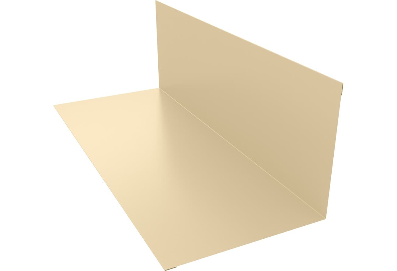 Планка примыкания 130х160 Grand Line 0,45 Drap ТХ RAL 1015 светлая слоновая кость (3м)