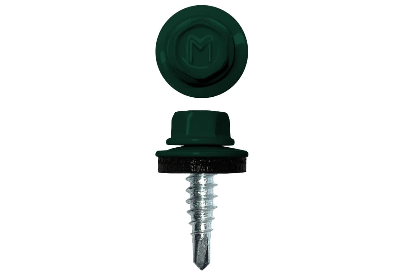 Саморез по металлу Daxmer  4,8х19 RAL 6005 (5000) сверло №2