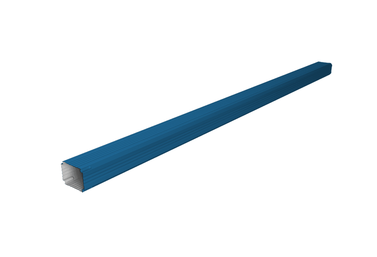 Труба гофрированная Vortex в2 76х102х3000мм RAL 5005 сигнальный синий
