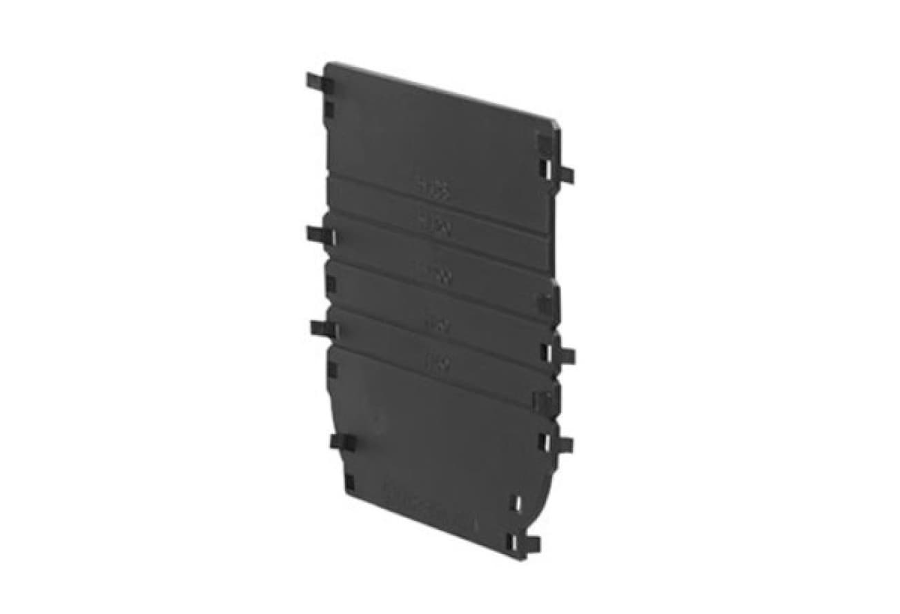 Заглушка торцевая универсальная для лотка водоотводного Gidrolica Standart/Standart Plus DN100, пластик. (18101)