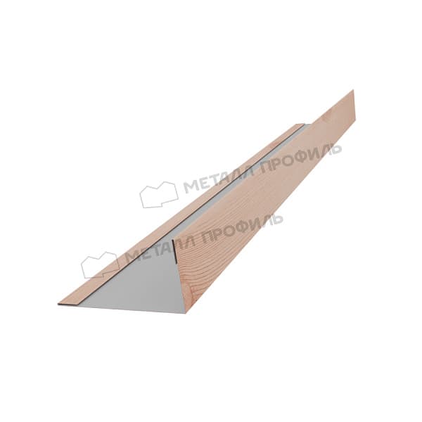 Планка угла усиливающая для забора 40х20 х 3000 (ECOSTEEL_T-12-Орех-0.45)