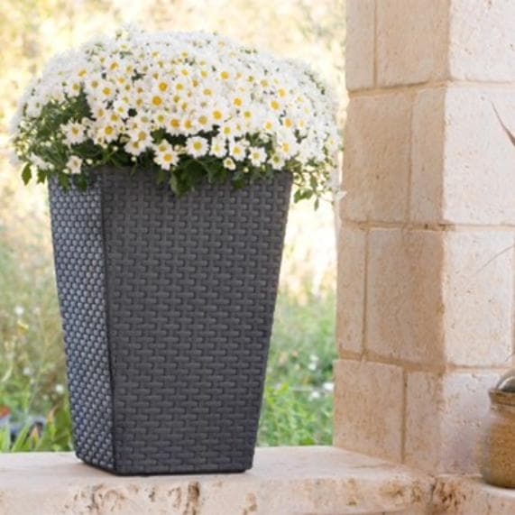 Прямоугольный горшок Rattan Planter S(small) 23,6 л (виски коричневый 521)