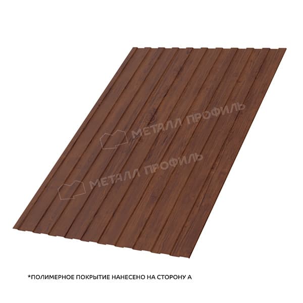 Профлист МЕТАЛЛ ПРОФИЛЬ С-8x1150-A (ECOSTEEL-01-МореныйДуб-0,5)