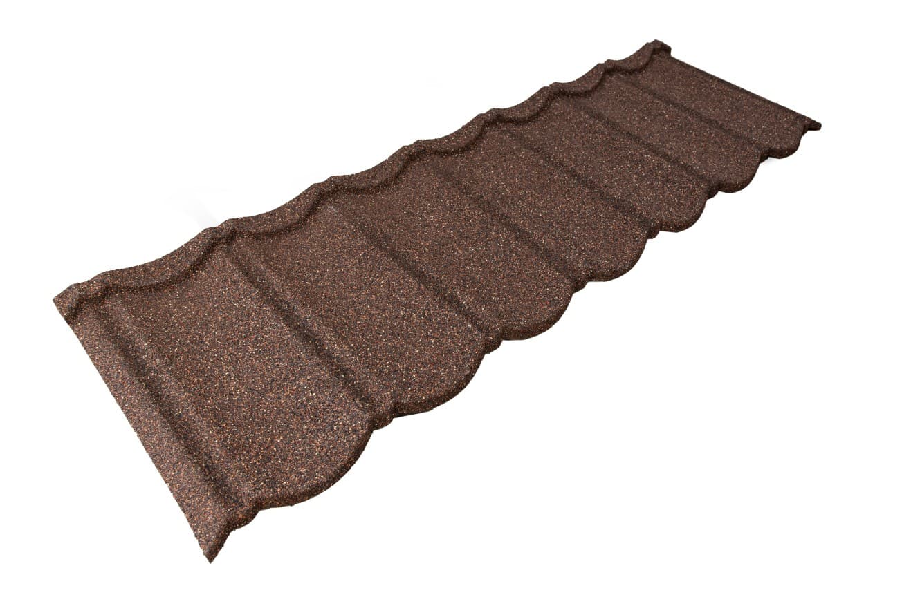 Комплект листов для композитной черепицы Grand Line Барселона (Barcelona) брауни (10шт)