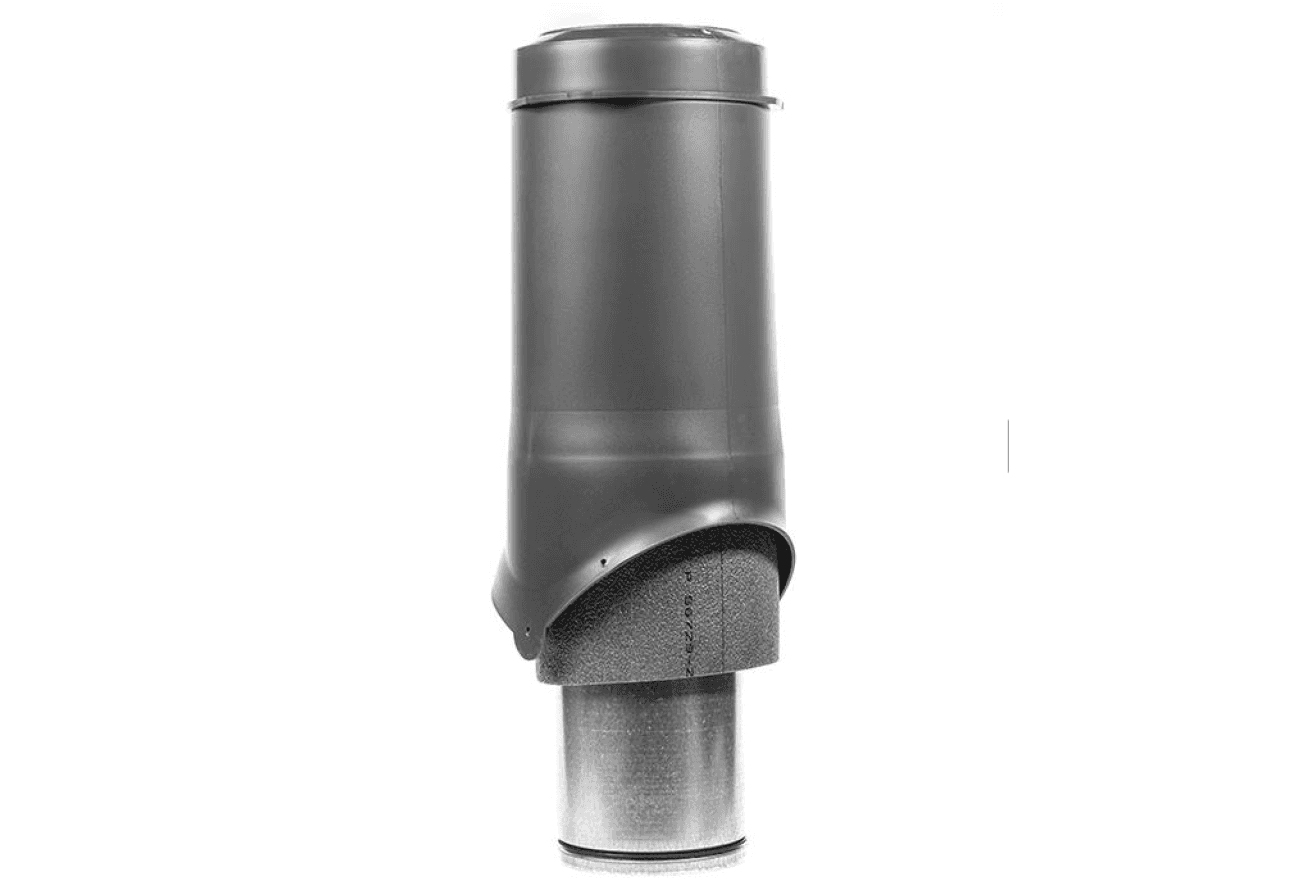 Выход вентиляции Krovent Pipe-VT 125 изолированный серый