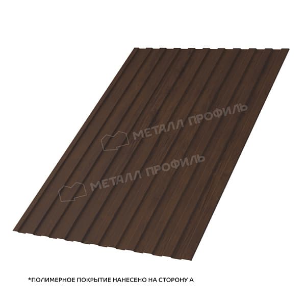 Профлист МЕТАЛЛ ПРОФИЛЬ С-8x1150-A (ECOSTEEL_MA_Д-01-МореныйДуб-0,5)
