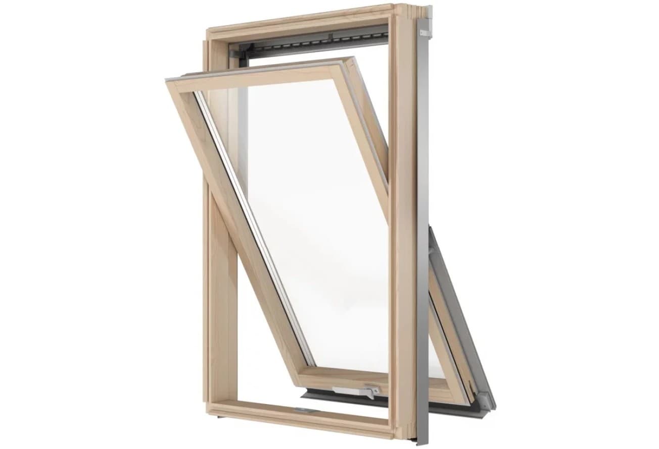 Окно мансардное RoofLITE+ AAY B1500 114х140 (двухкамерное, ручка снизу)