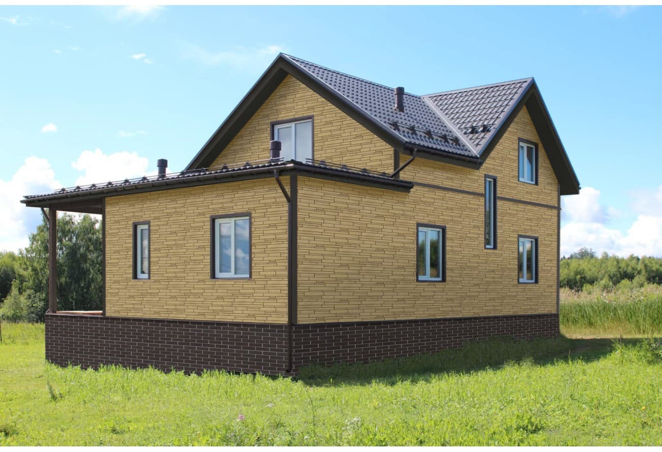 Фасадная панель Grand Line Скала Классика песочный