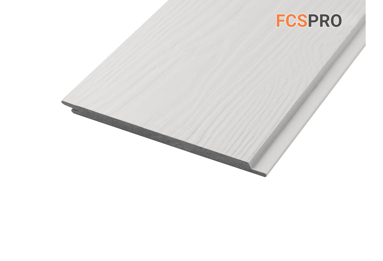 Фиброцементный сайдинг 190х10мм FCSPRO Wood Click F51 серебристый минерал (3м)