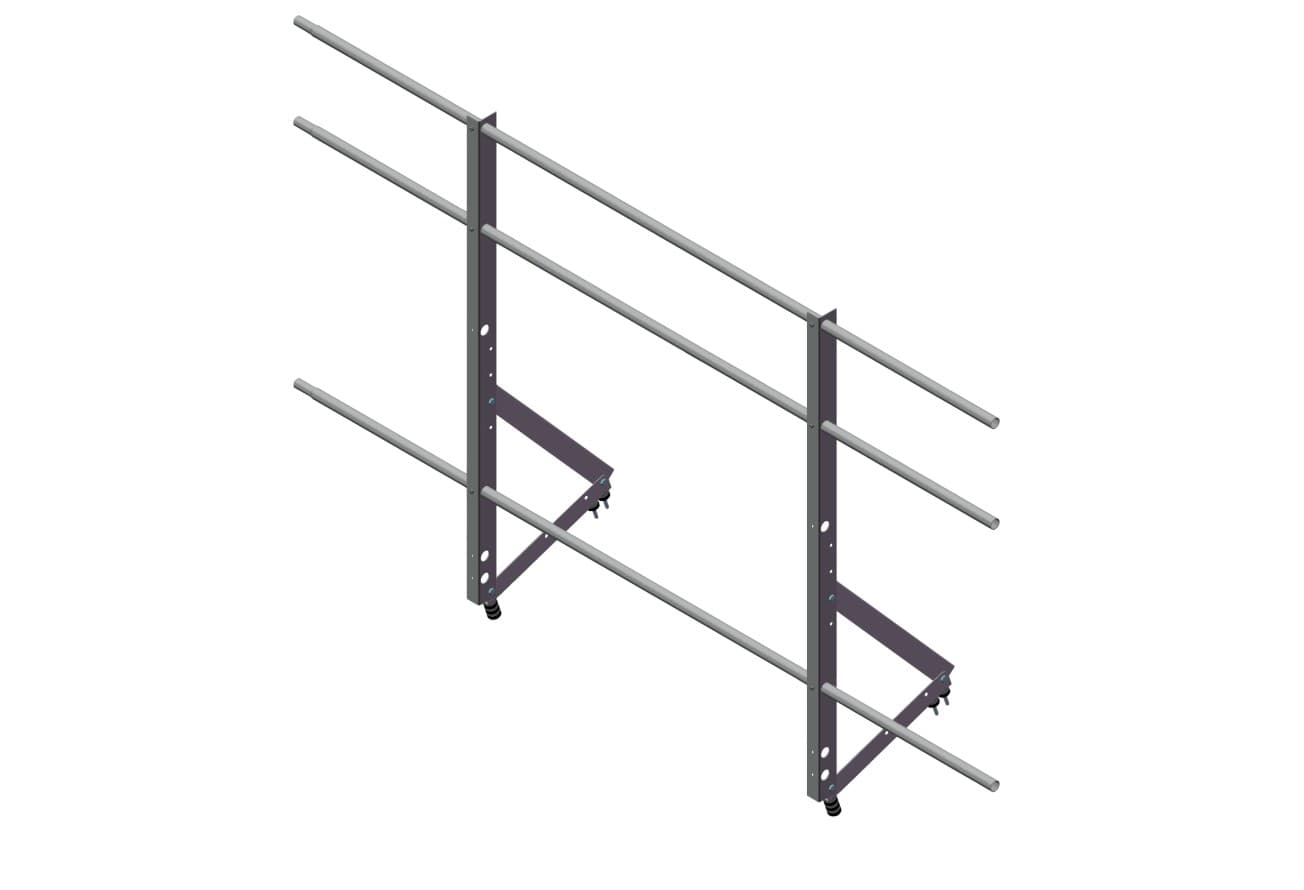 Ограждение кровельное Оптима 1,2х2м RAL 8017