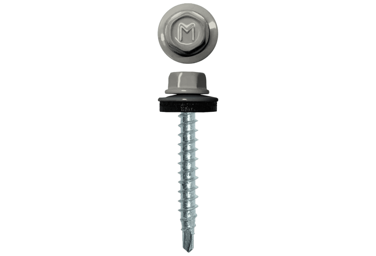 Саморез кровельный Daxmer 4,8х29 RAL 9002 (250) сверло №1