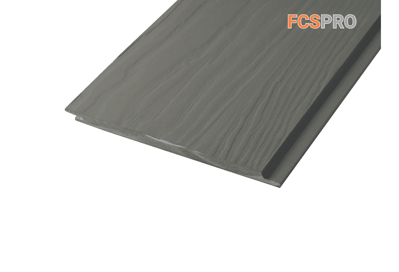 Фиброцементный сайдинг 190х10мм FCSPRO Wood Click F59 дождливый лес (3м)
