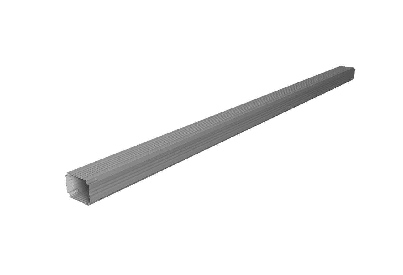 Труба гофрированная Vortex в2 76х102х3000мм RAL 7004 сигнальный серый