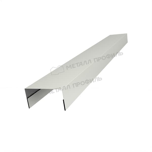 Планка крышки забора 60мм 35х65 х 2500 NormanMP (ПЭ-01-9010-0.5)
