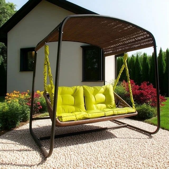 Плетеный подвесной диван Sky Bed Lite 155 х 185 х 195 см фото