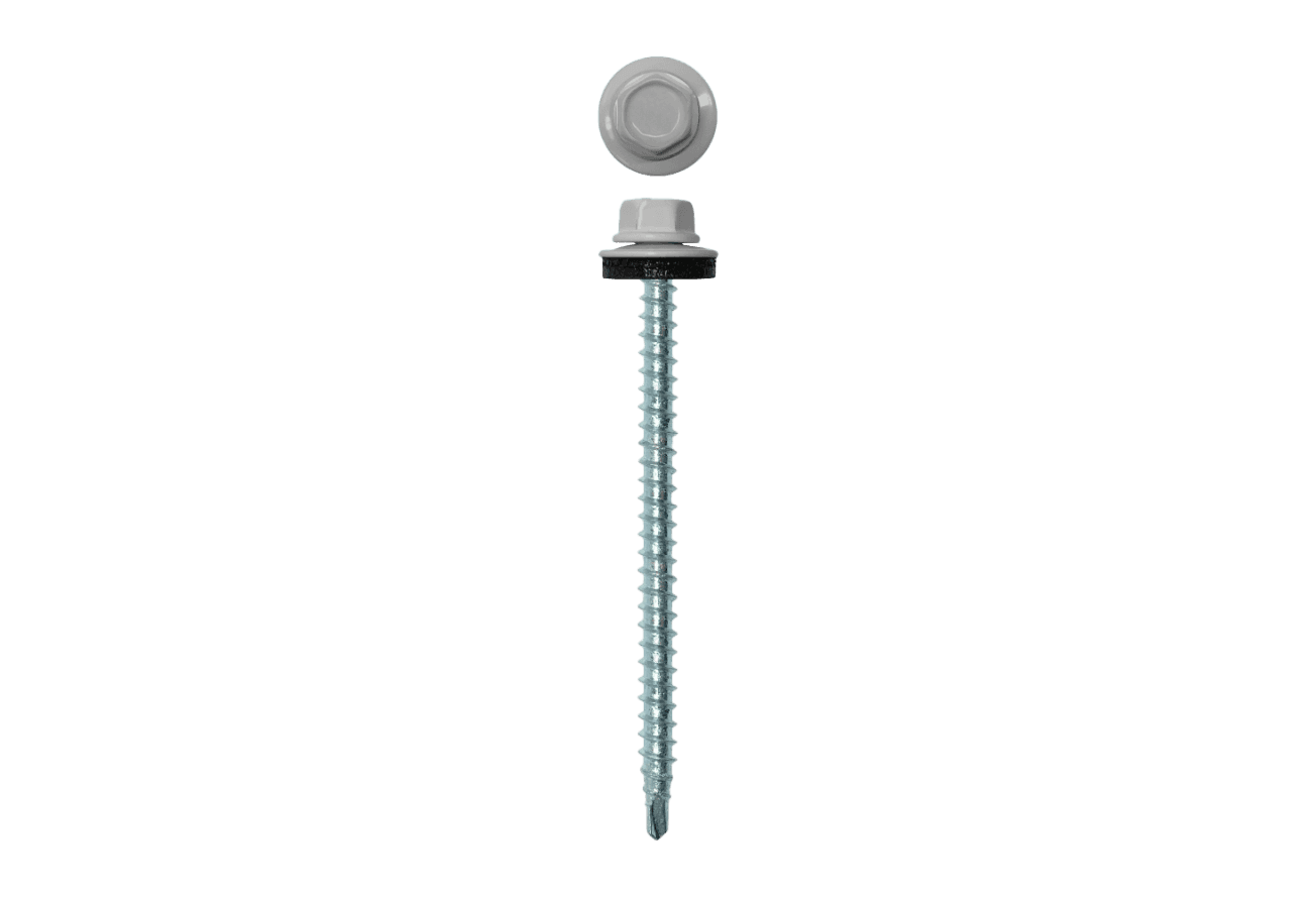 Саморез кровельный 4,8х70 (100шт) сверло №1 RAL 7047