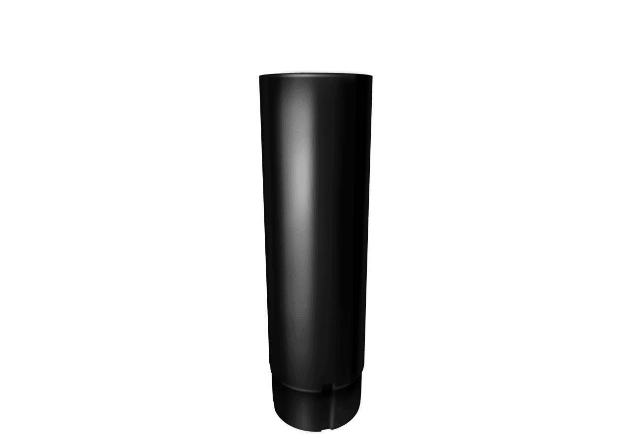 Труба круглая Grand Line ПЭ 90мм 3м RAL 9005 черный