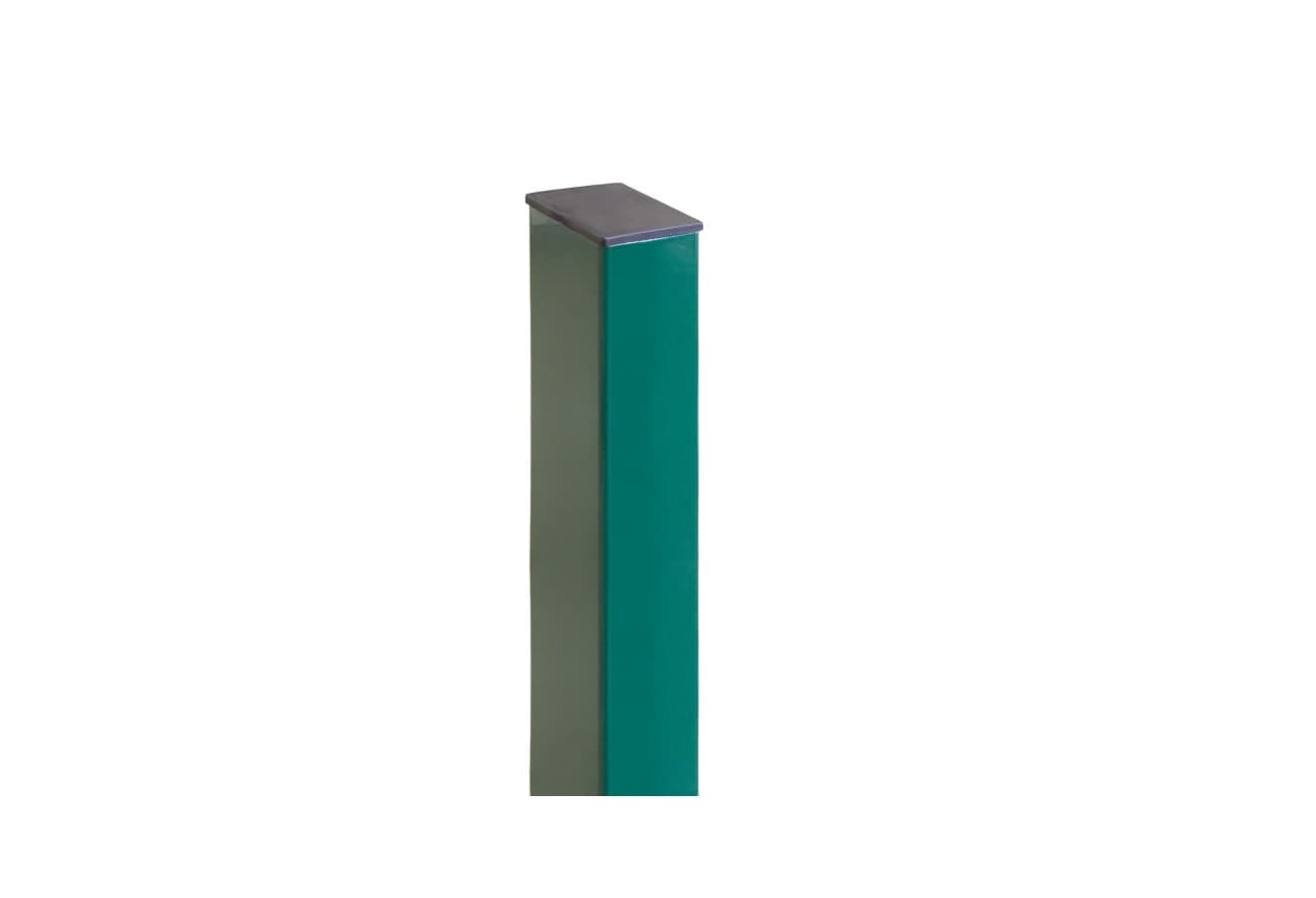 Столб 60х40х1,4х2500 RAL 6005 5 отверстий М6 (1,53/1,73/2,03)
