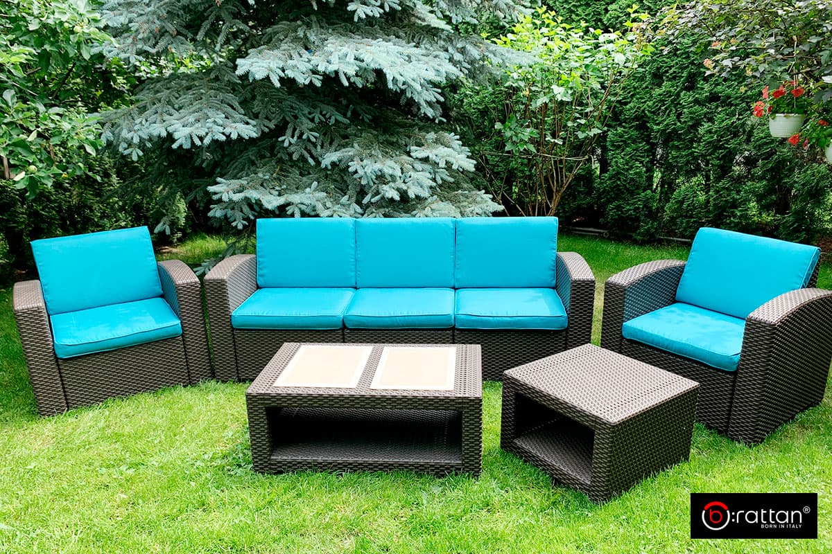 Комплект из 2-х чехлов на подушки для мебели RATTAN Premium 4 и 5 (сиденье и спинка) фото