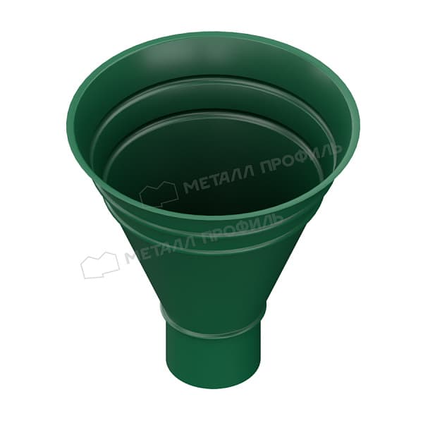 Воронка водосборная МЕТАЛЛ ПРОФИЛЬ Foramina PUR D100/300 Ral 6005