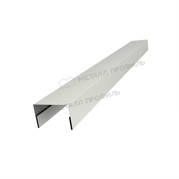 Планка крышки забора 40мм 30х45 х 2500 NormanMP (ПЭ-01-9010-0.5)