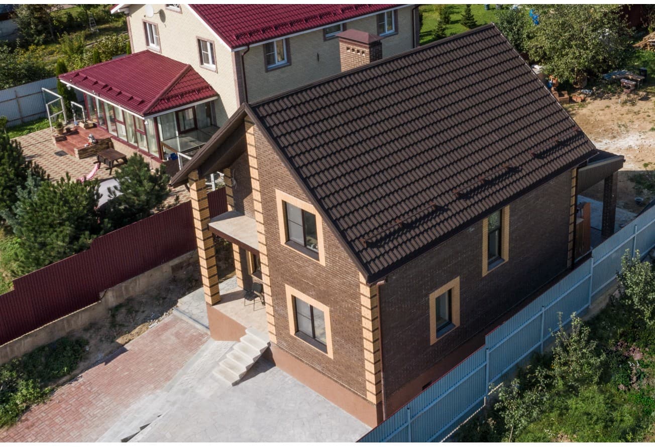 Лист композитной черепицы Grand Line Barсelona new капучино