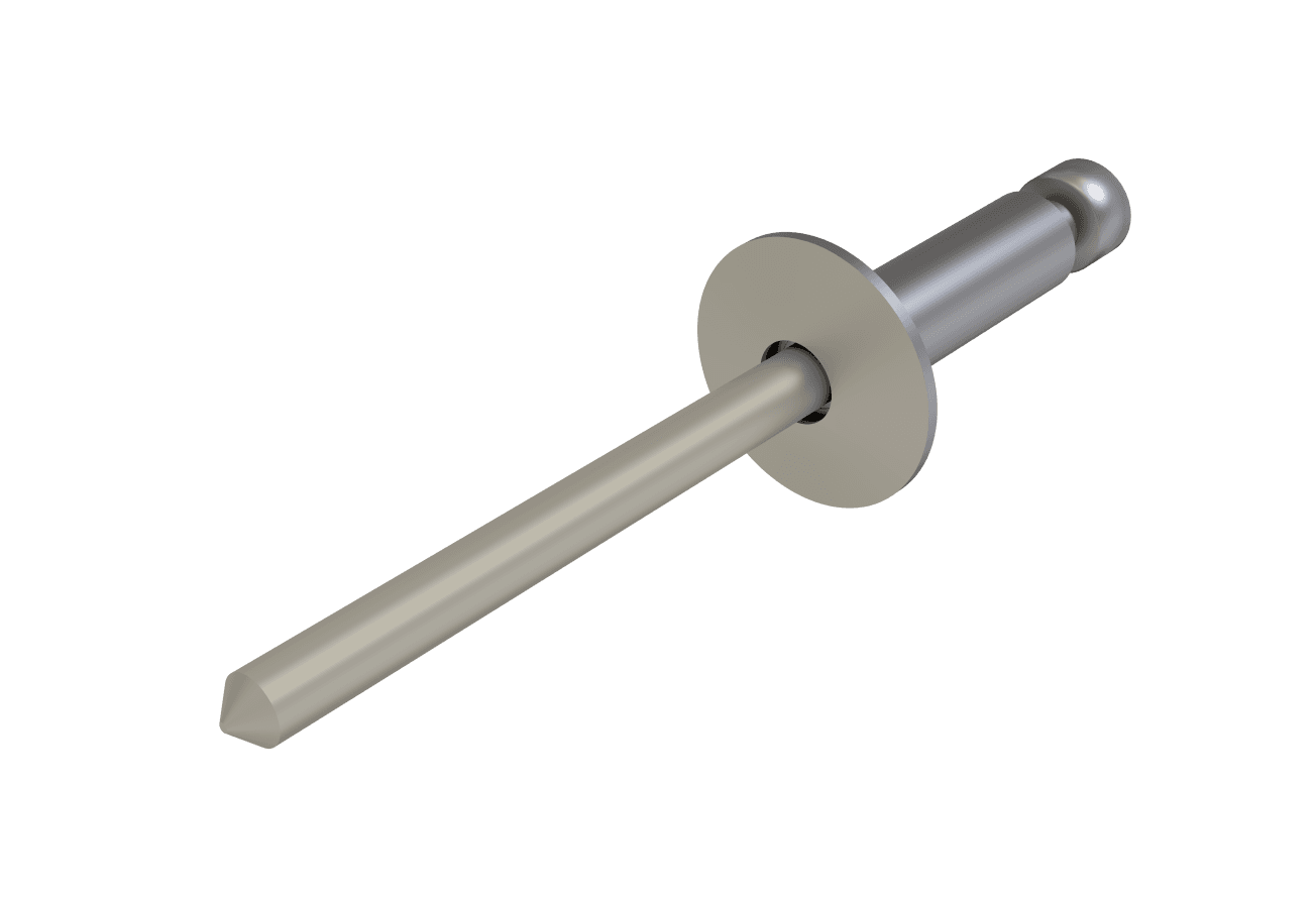 Заклёпка вытяжная Daxmer 4,8х21х14 RAL 7032 (250шт) нерж/нерж