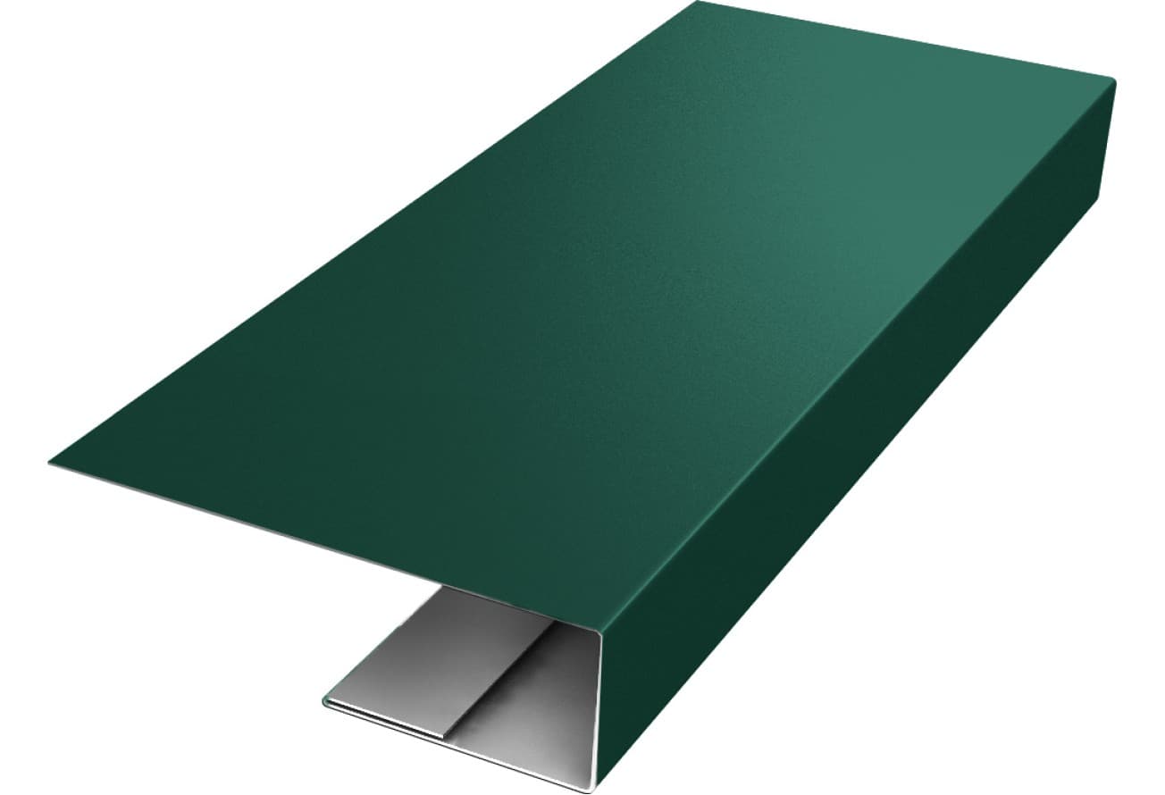J-Профиль 12мм Grand Line 0,45 Drap RAL 6005 зеленый мох (2м)